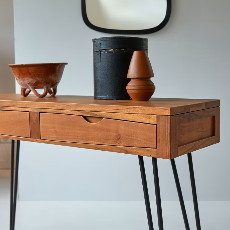 Elio – Solid Acacia Wood Console Table