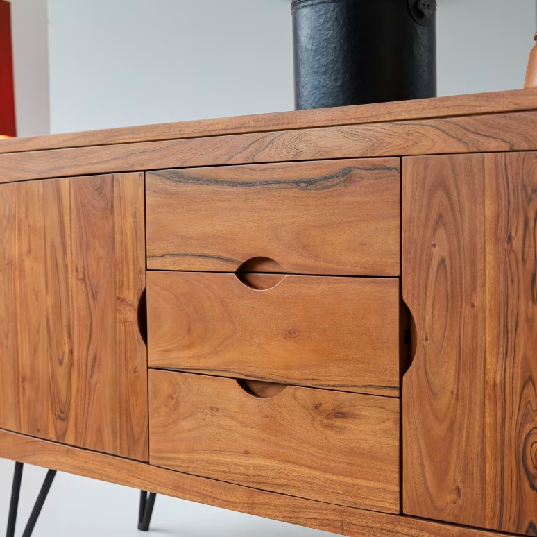 Elio – Solid Acacia Wood Sideboard (145 cm) — alternate view