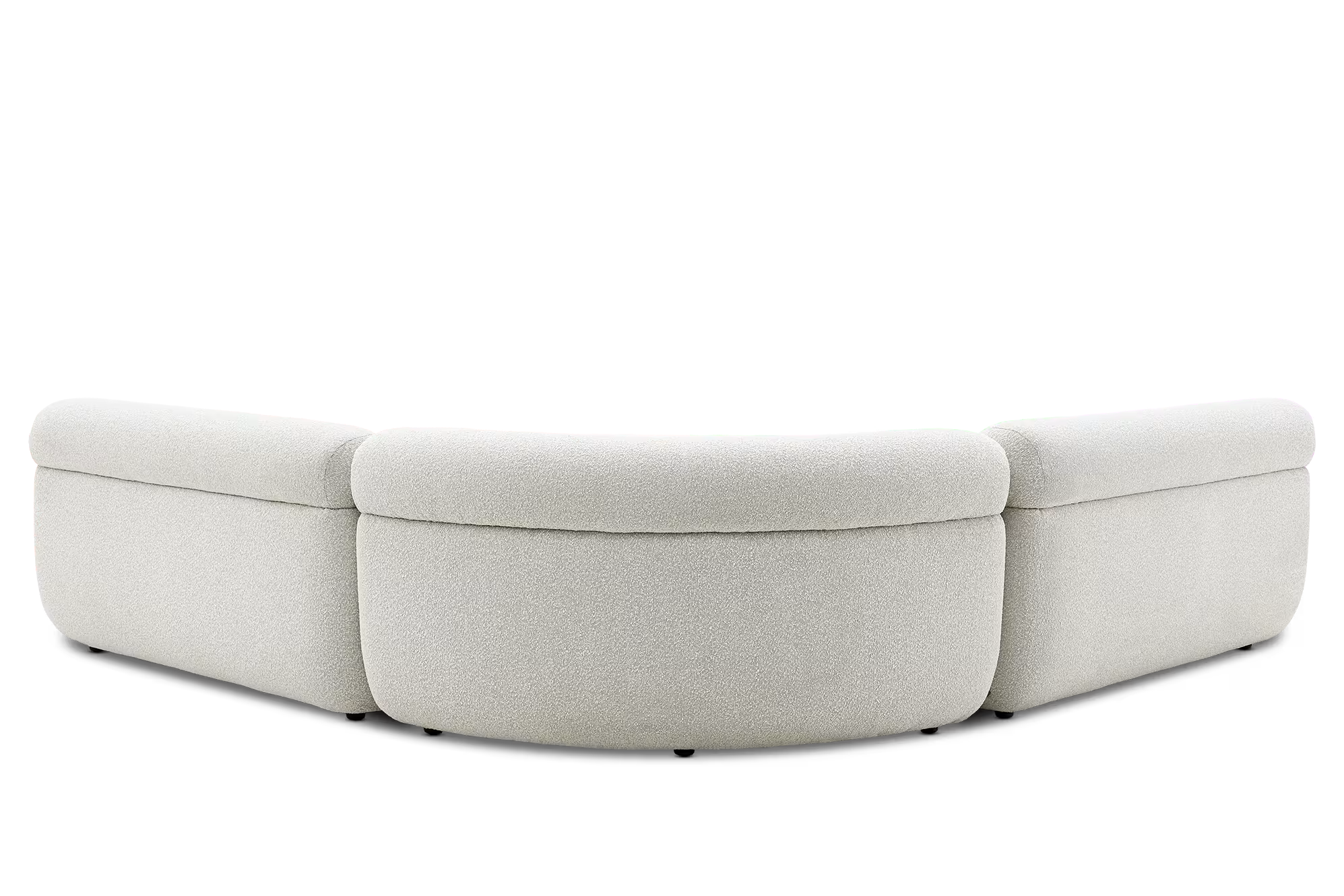 Bombé L-Shape Sectional Sofa