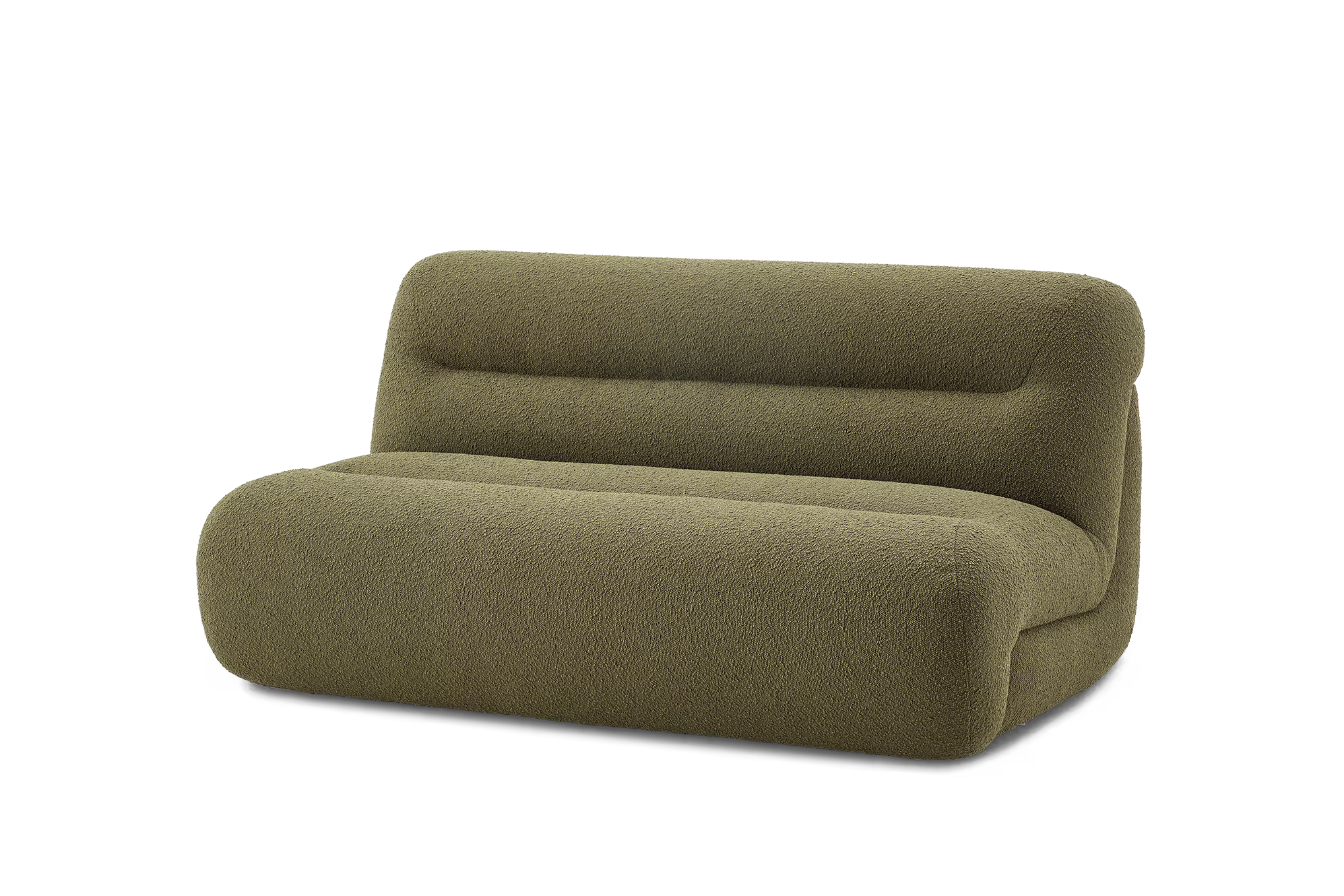 Bombé 2 Seater Armless Sofa