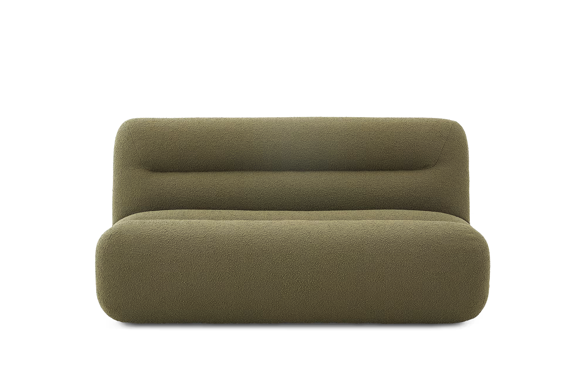Bombé 2 Seater Armless Sofa