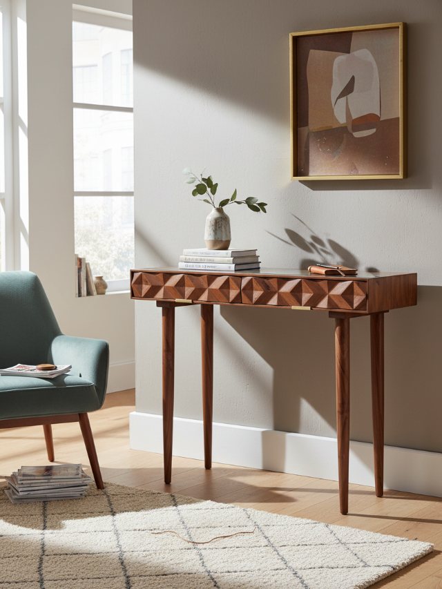 Aurum Solid Acacia Wood Desk (102 cm)