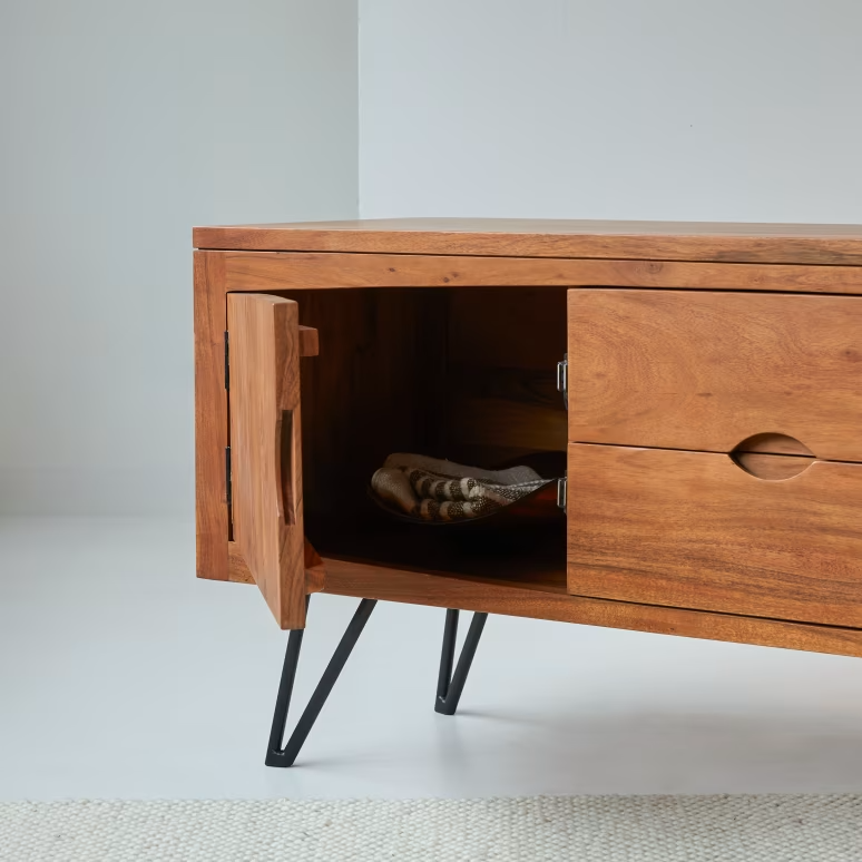 Elio – Solid Acacia Wood TV Cabinet (145 cm)