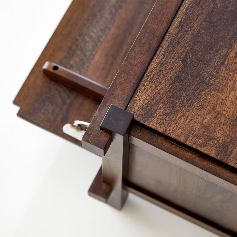 Hera – Solid Mango Wood TV Cabinet (117 cm, Flap)