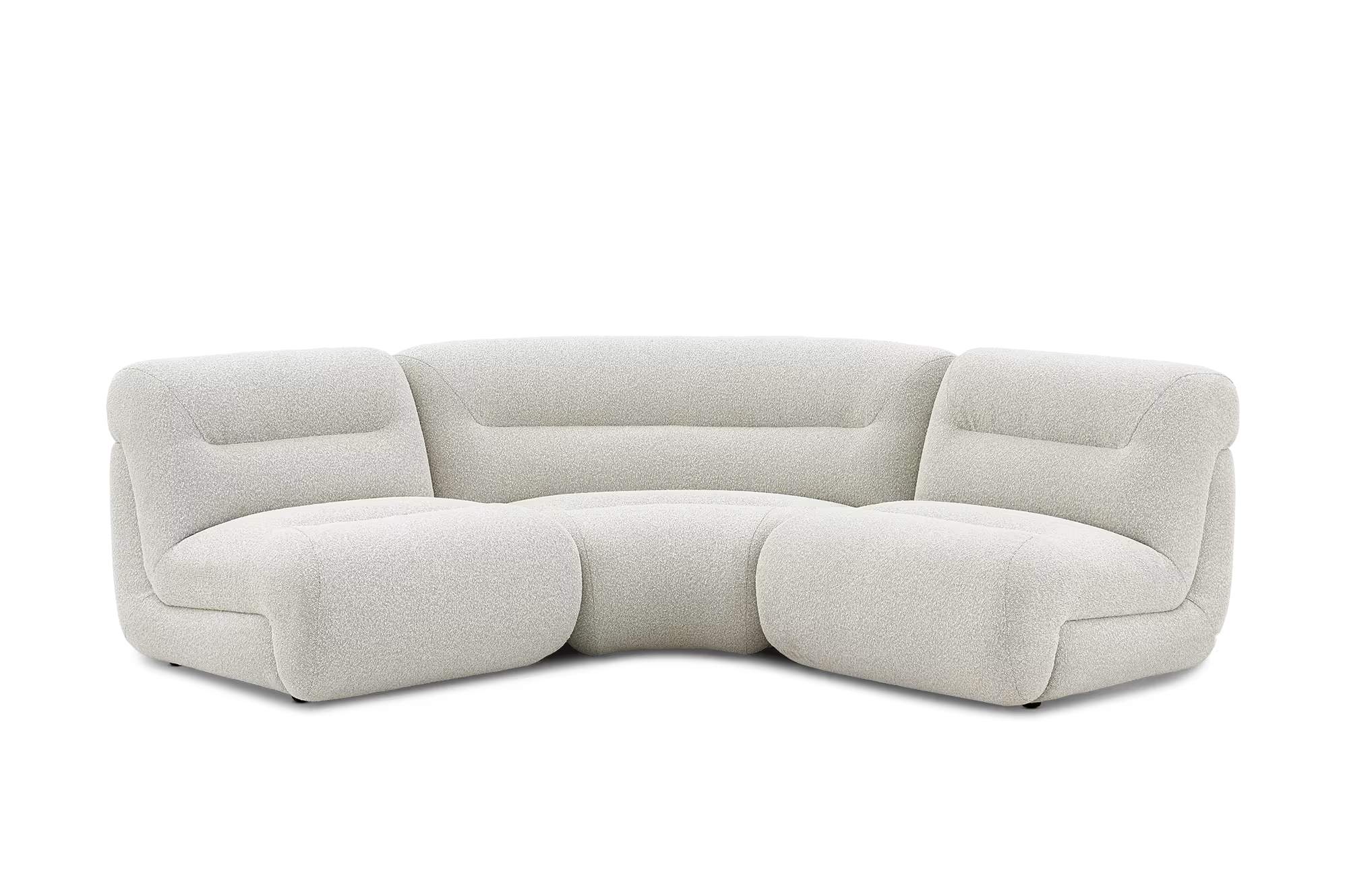 Bombé 3-Piece Sectional Sofa — alternate view