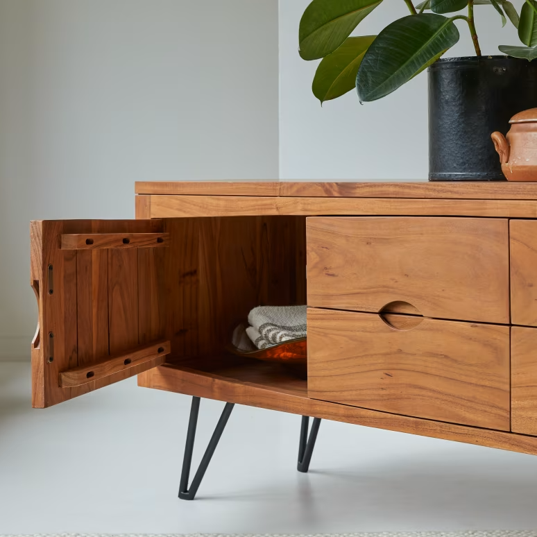 Elio – Solid Acacia Wood TV Cabinet (175 cm)