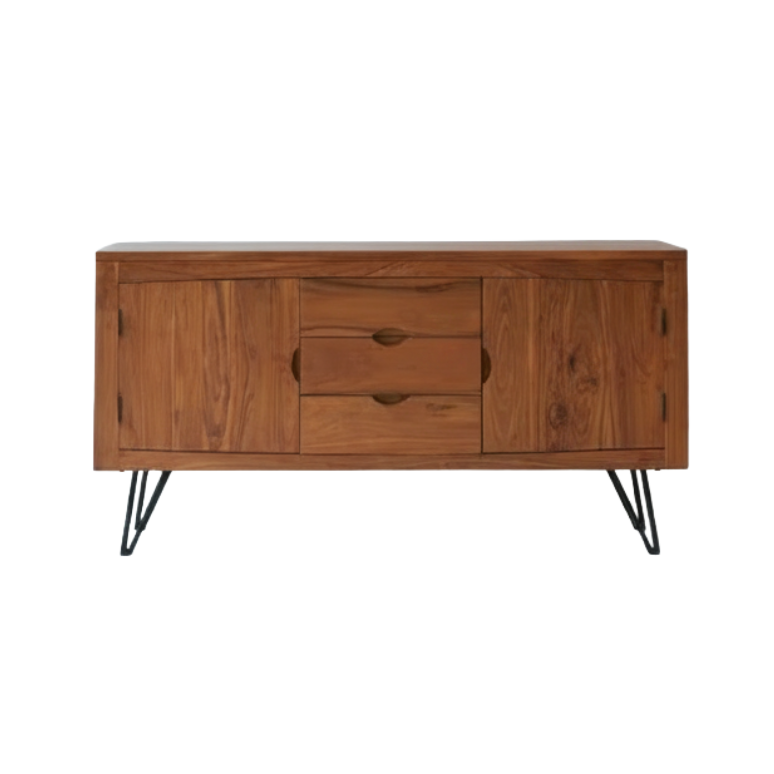Elio – Solid Acacia Wood Sideboard (145 cm)