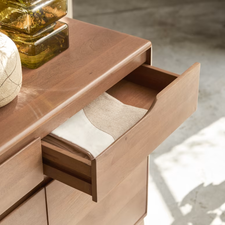 Eliana – Solid Mango Wood Sideboard (100 cm, 2 Door)
