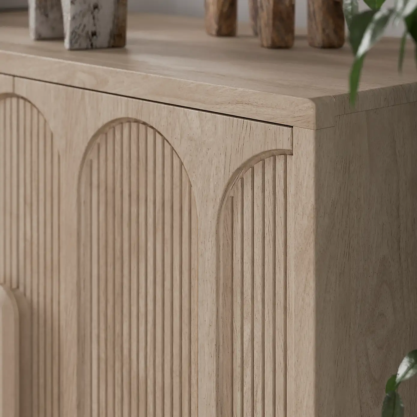 Diana – Solid Mango Wood Sideboard (145 cm, 4 Door)