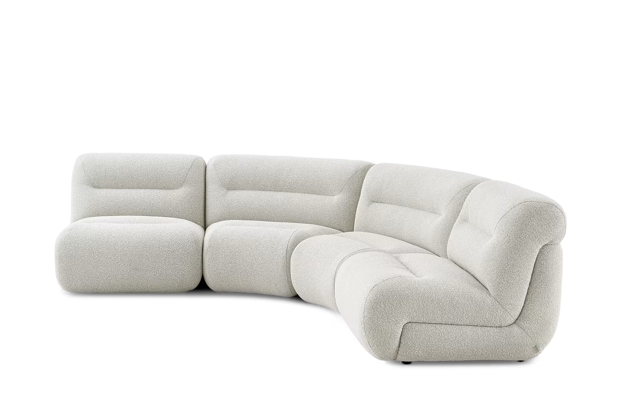 Bombé 4-Piece Sectional Sofa — alternate view