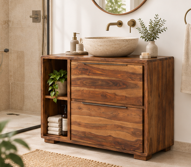Niti Washbasin with 2 Drawers — alternate view