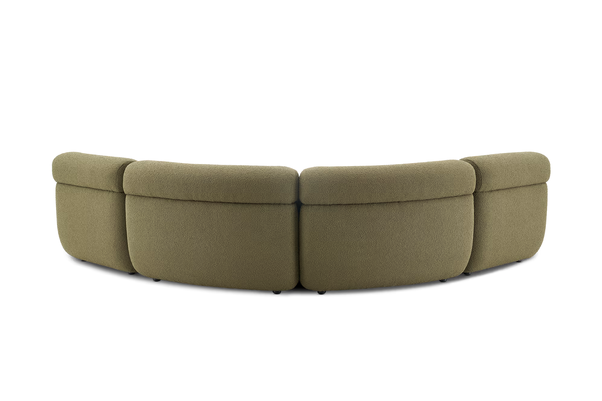 Bombé 4-Piece Sectional Sofa