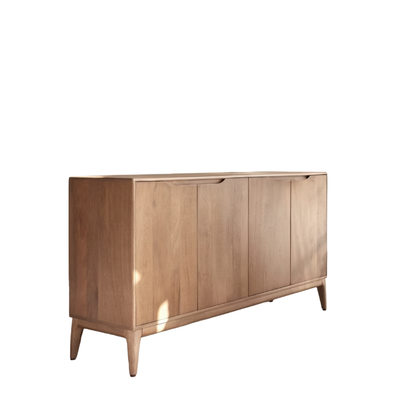 Eliana – Solid Mango Wood Sideboard (160 cm, 4 Door)
