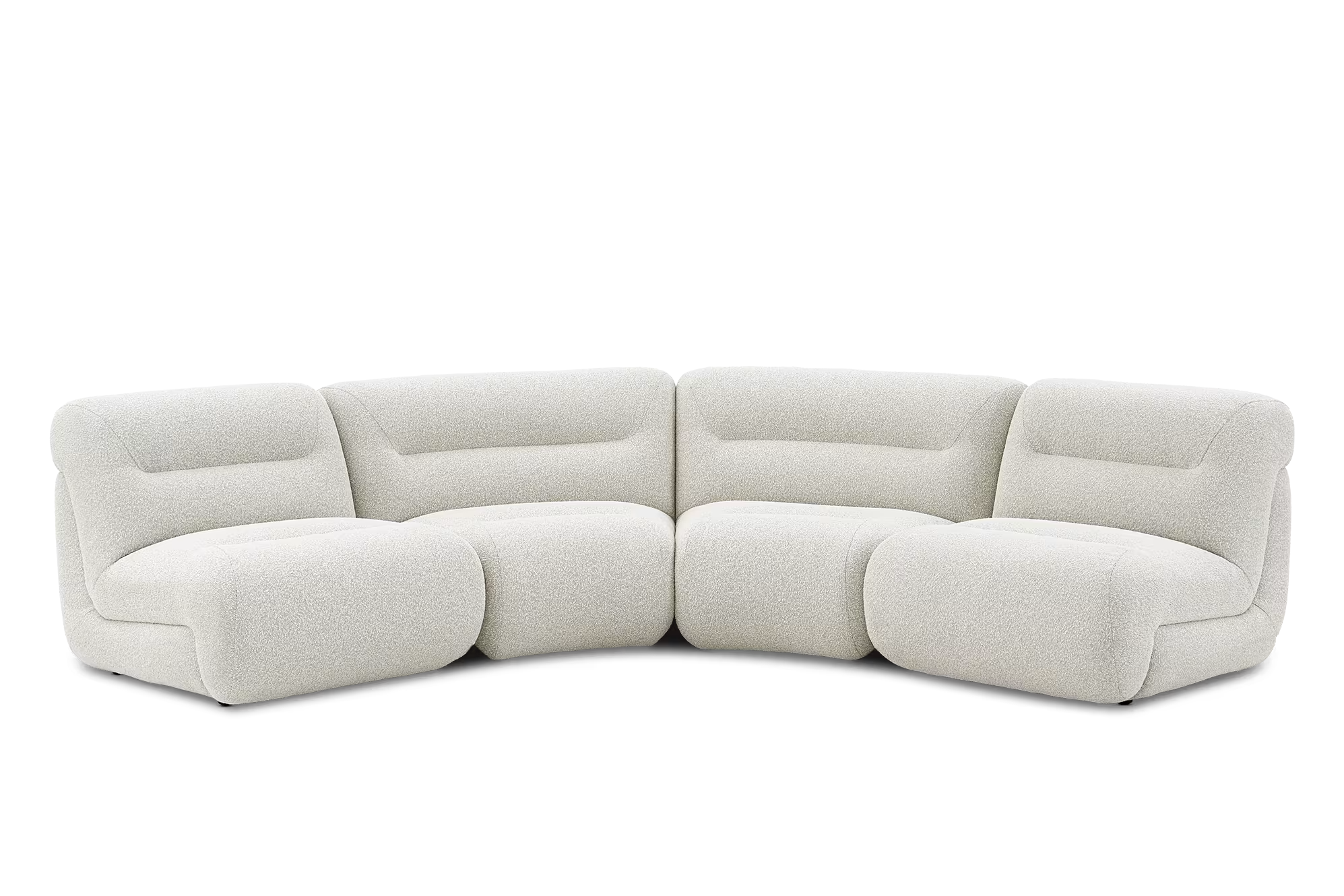 Bombé 4-Piece Sectional Sofa