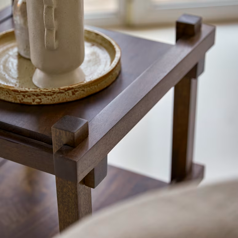 Hera – Solid Mango Wood Side Table