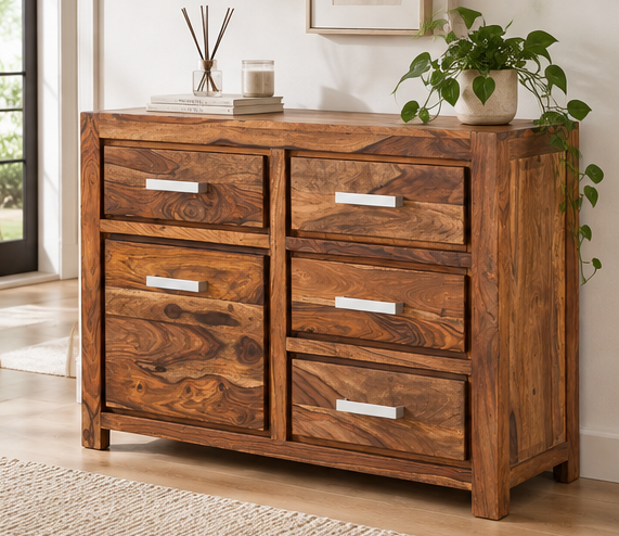 Nami wooden chest of drawers