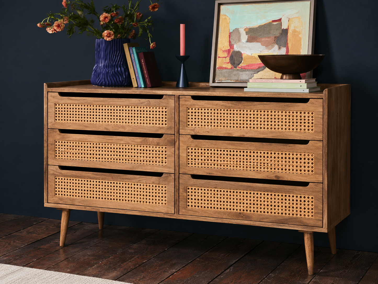 Riva Chest Of Drawers (120 cm, 6 Drawers)