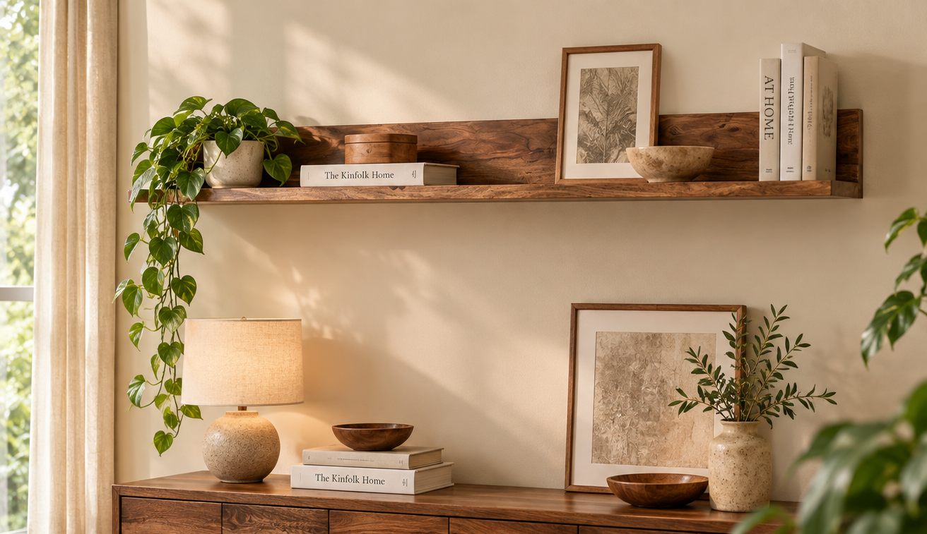 Nami Round Wall Shelf — alternate view