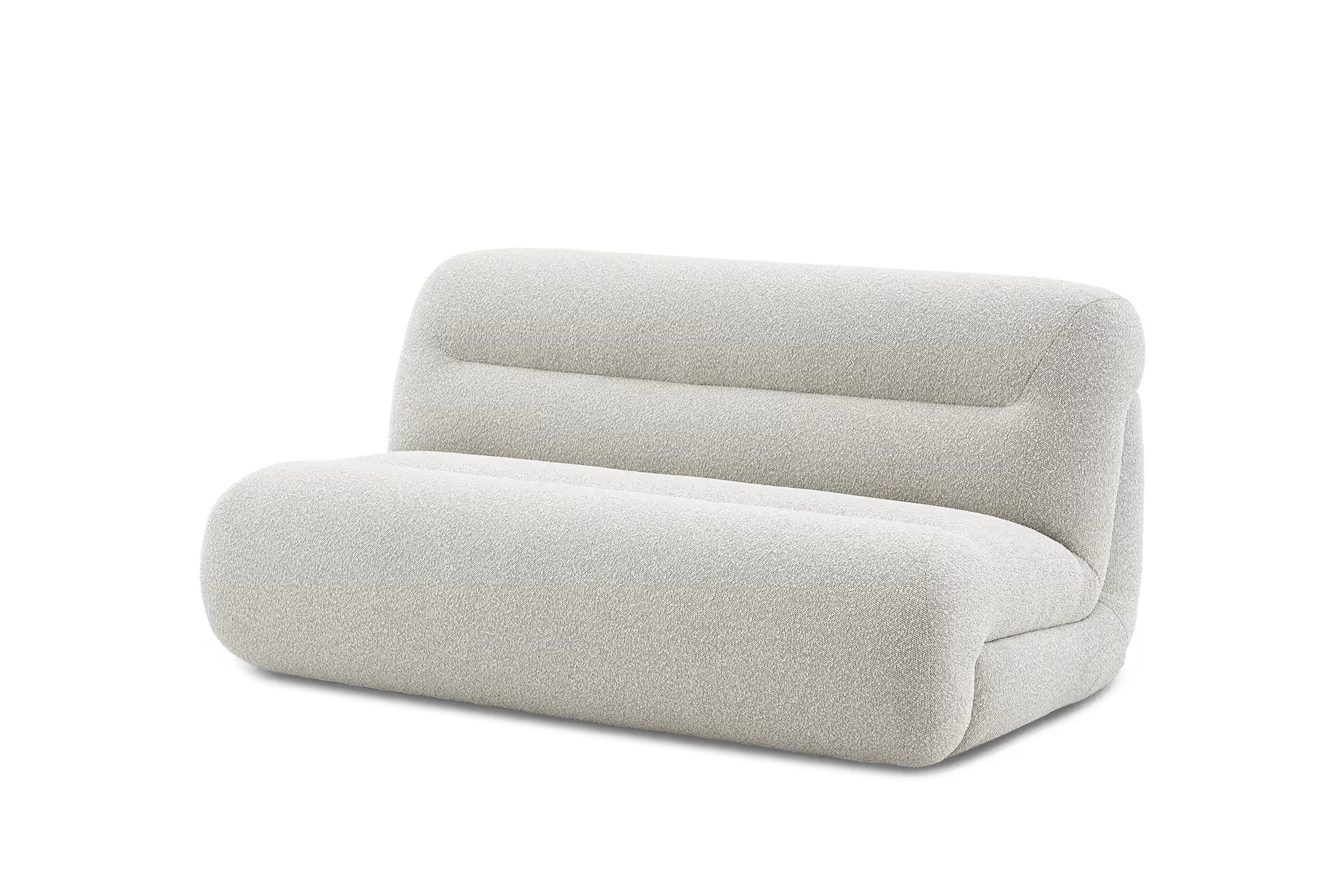 Bombé 2 Seater Armless Sofa