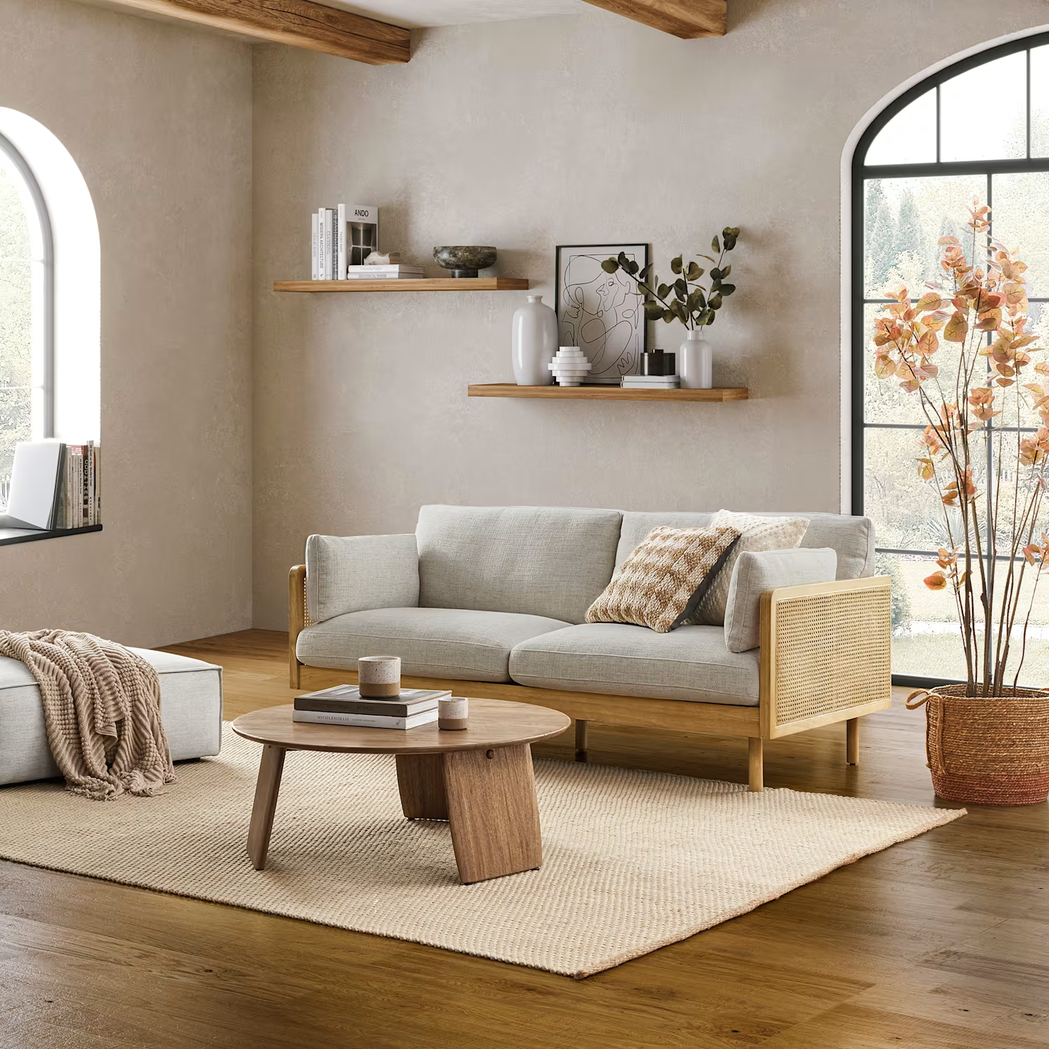 Serien Cane 2 Seater Sofa