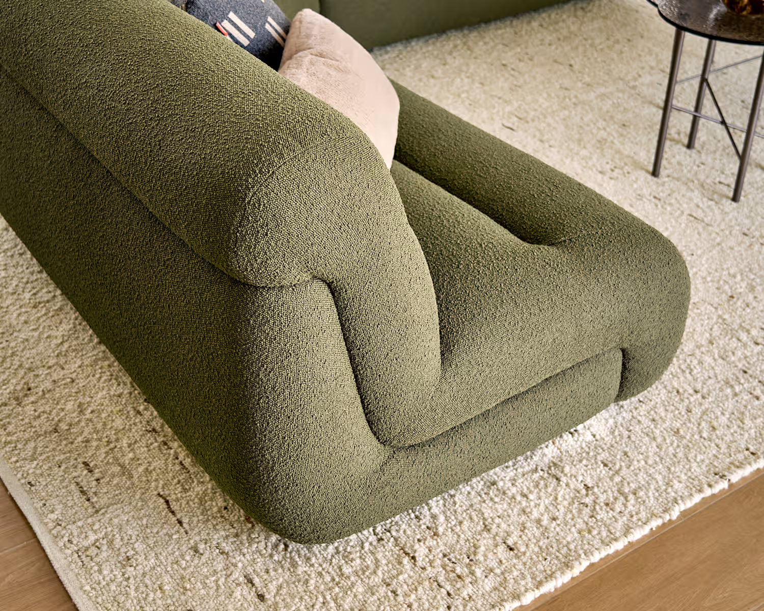 Bombé Armless Sofa