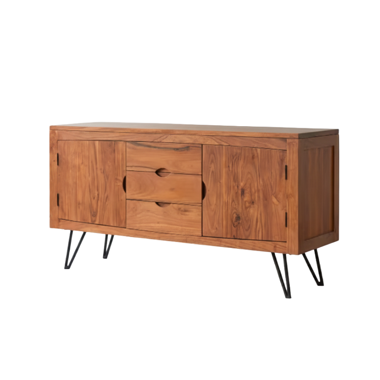 Elio – Solid Acacia Wood Sideboard (145 cm)