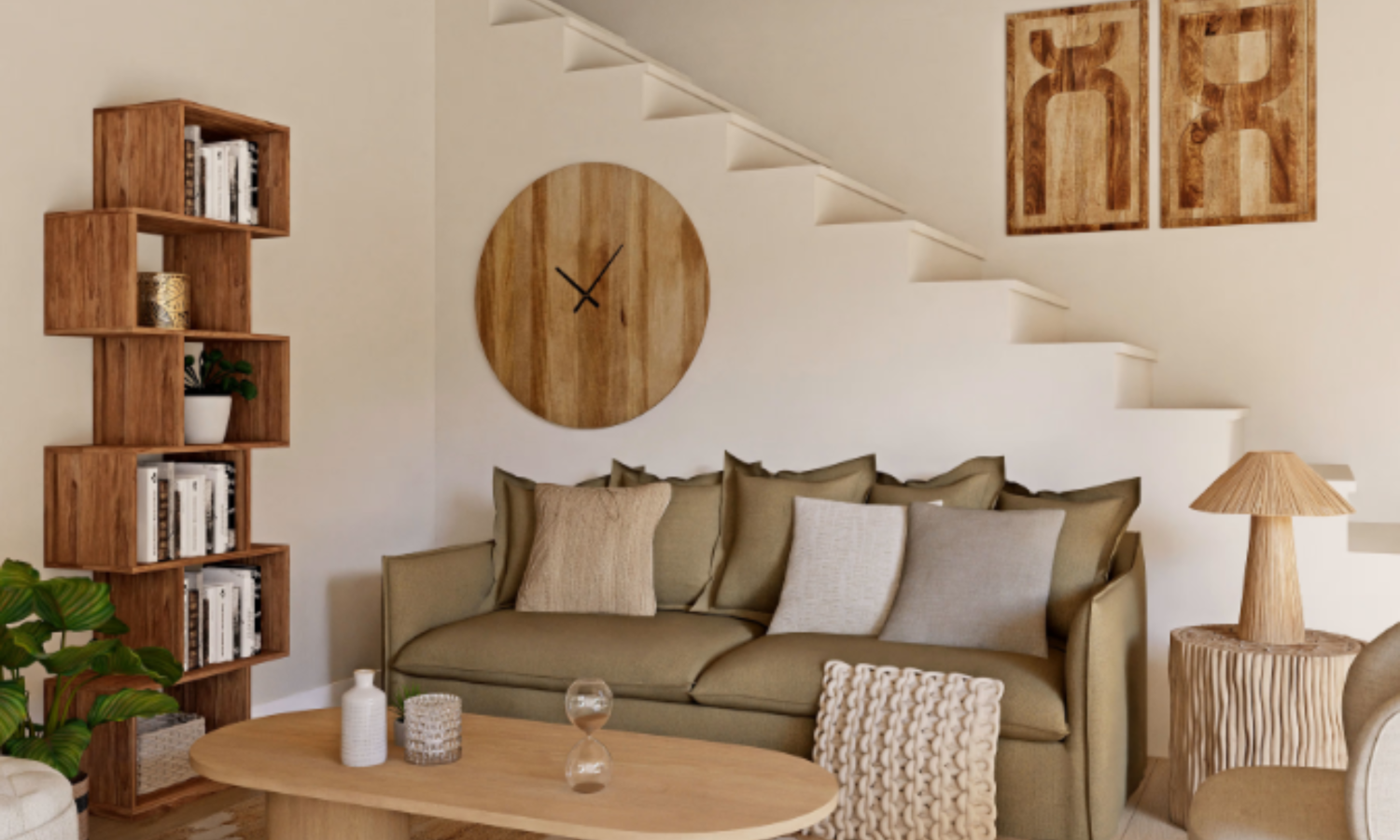 Isha Zigzag Bookcase Large — alternate view
