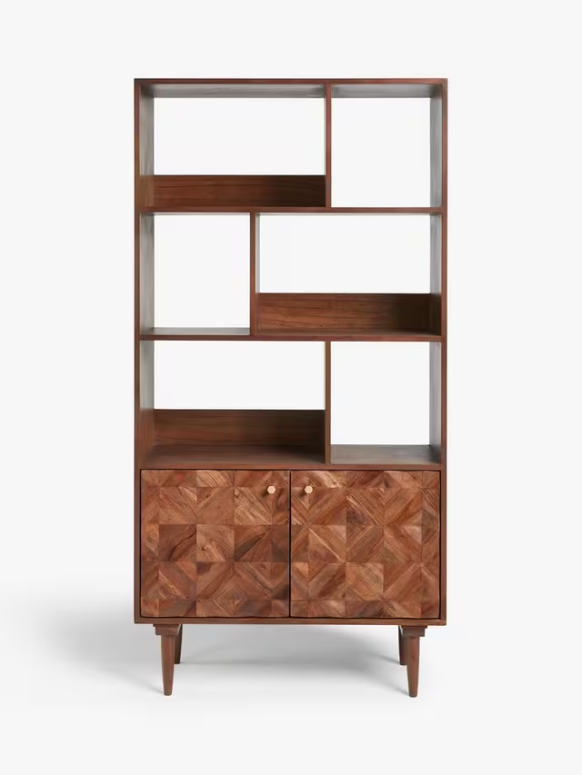 Aurum Solid Acacia Wood Bookcase