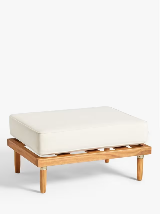 Aurum Solid Acacia Wood Footstool