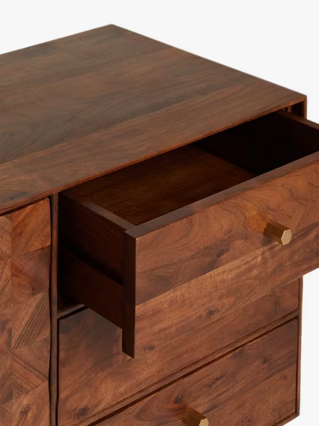 Aurum Solid Acacia Wood TV Cabinet (75 cm)