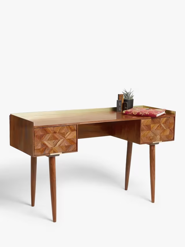 Aurum Solid Acacia Wood Desk (132 cm)