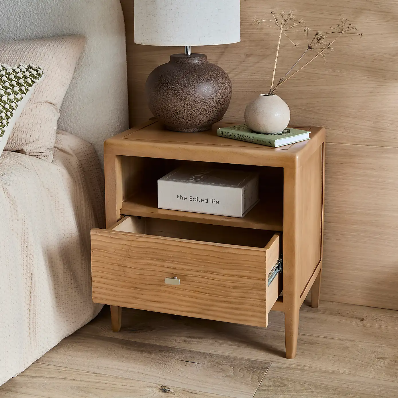 Artisan Carve Bedside Table — alternate view