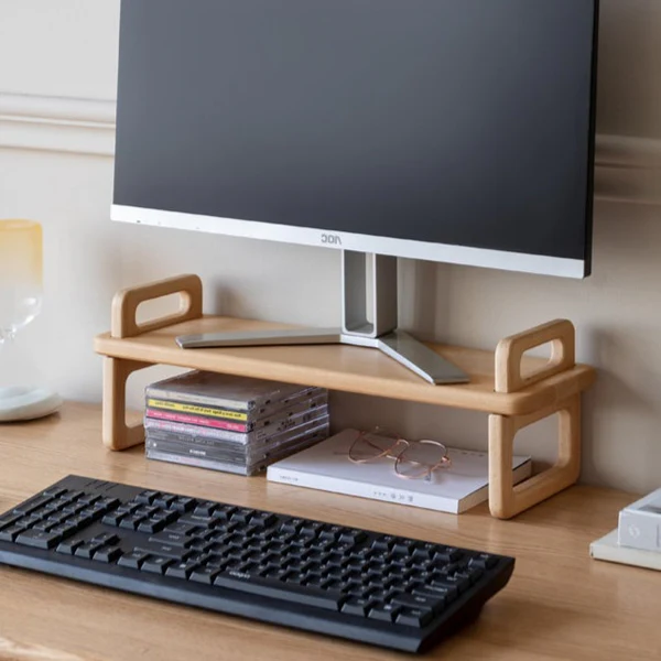 Vera Solid Wood Desktop Storage Shelf