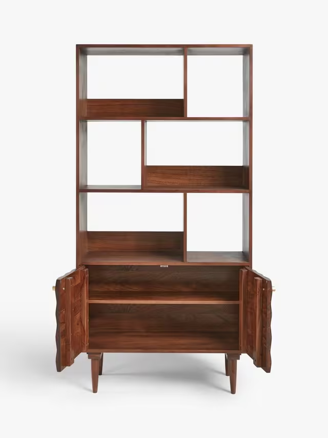 Aurum Solid Acacia Wood Bookcase