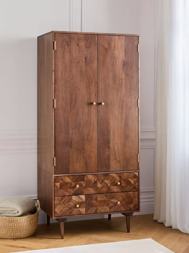 Aurum Solid Acacia Wood Wardrobe