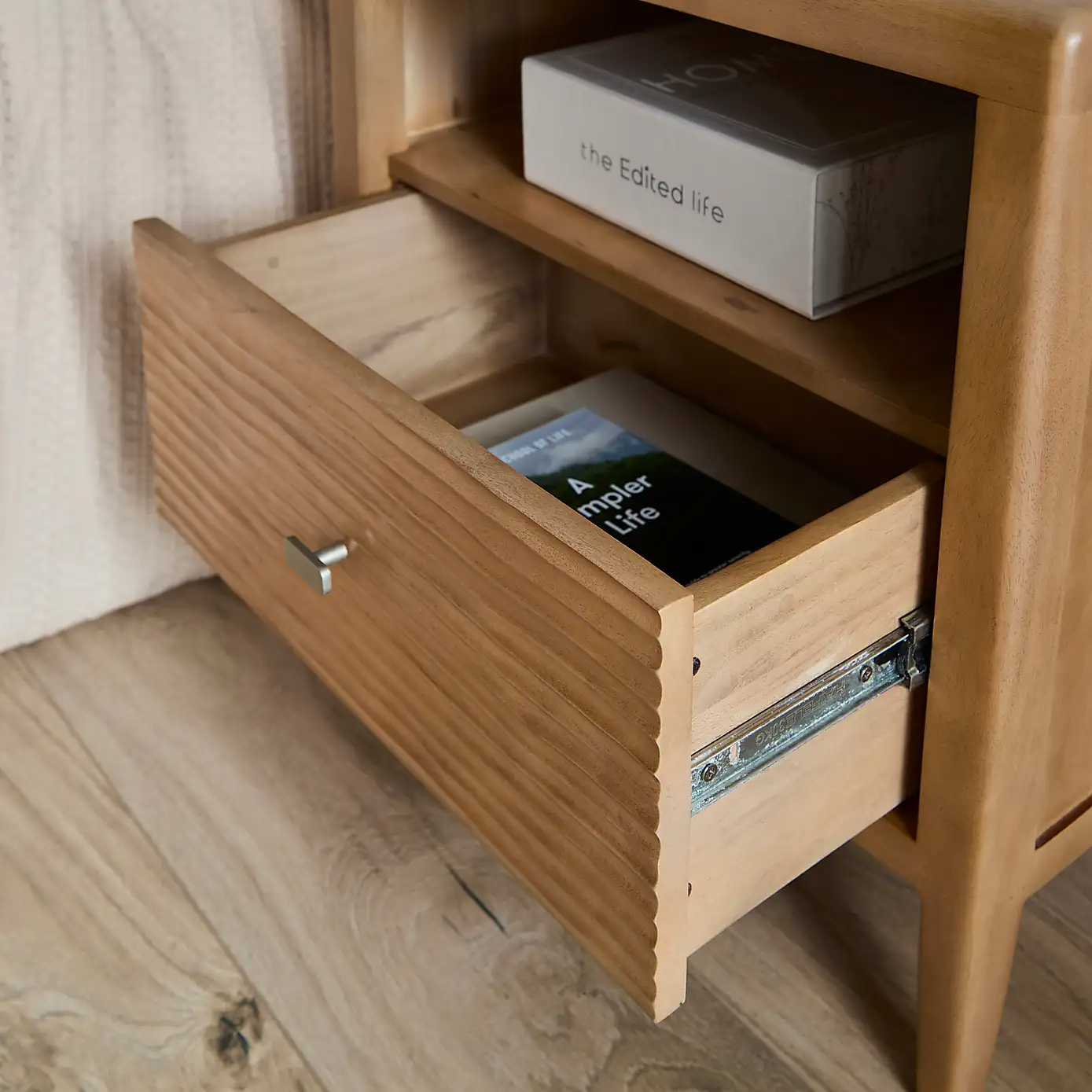 Artisan Carve – Solid Mango Wood Bedside Table