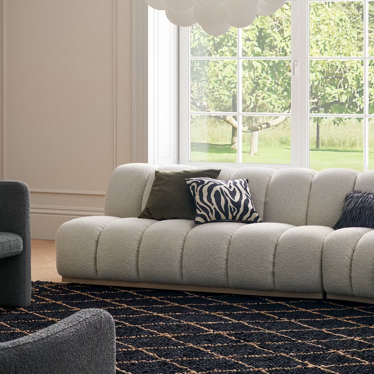 Luna Armless 2-Seater Sofa