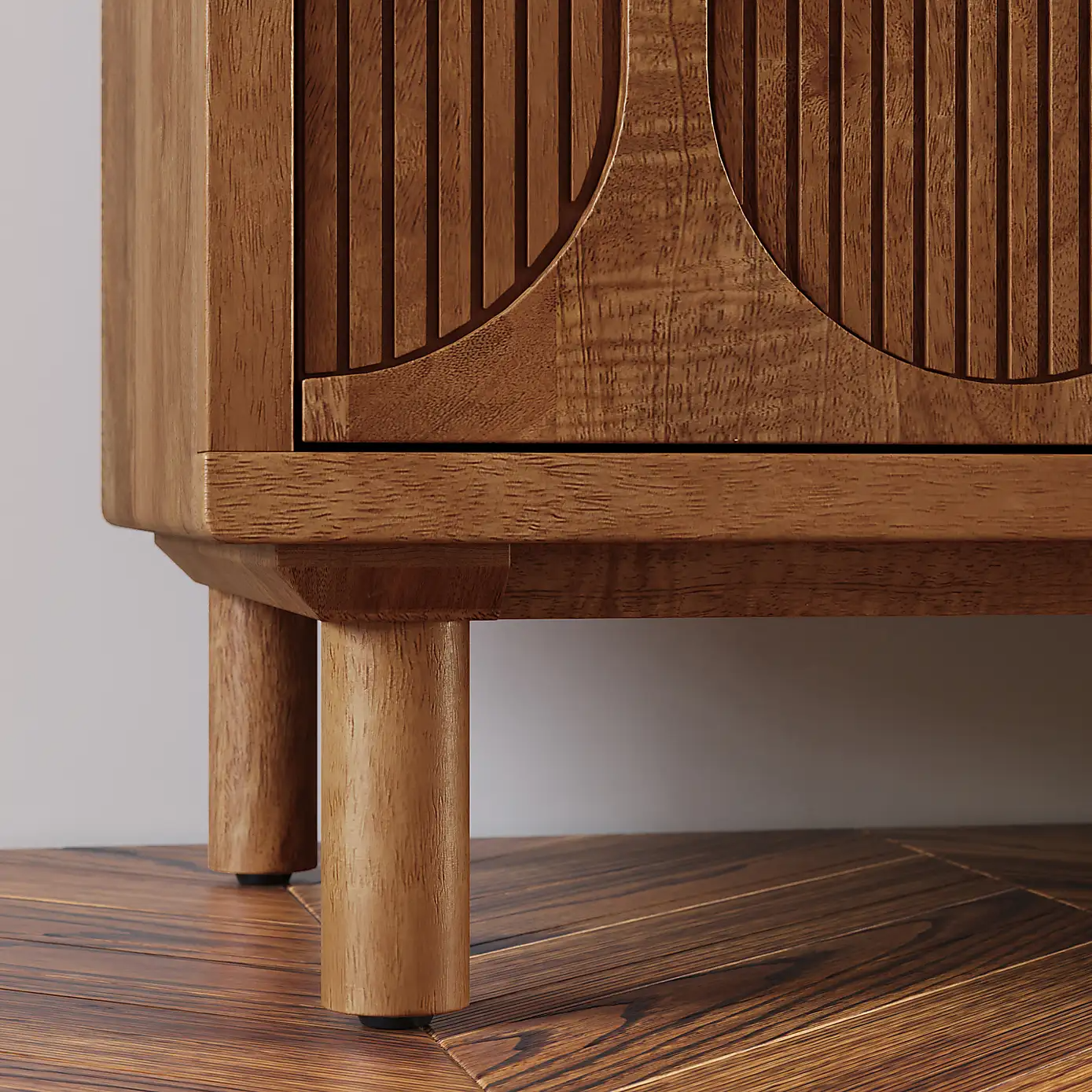 Diana – Solid Mango Wood Sideboard (145 cm, 4 Door)