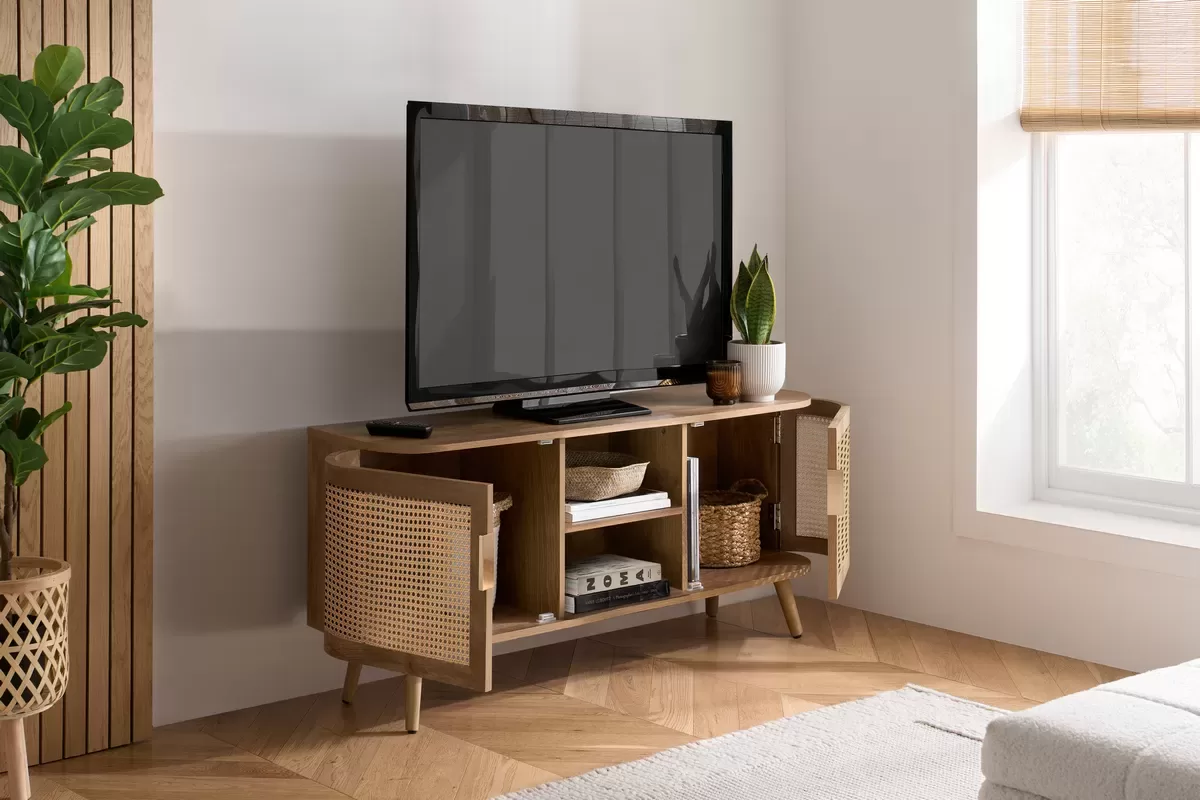 Arcane TV Cabinet (100 cm, Open Shelf)