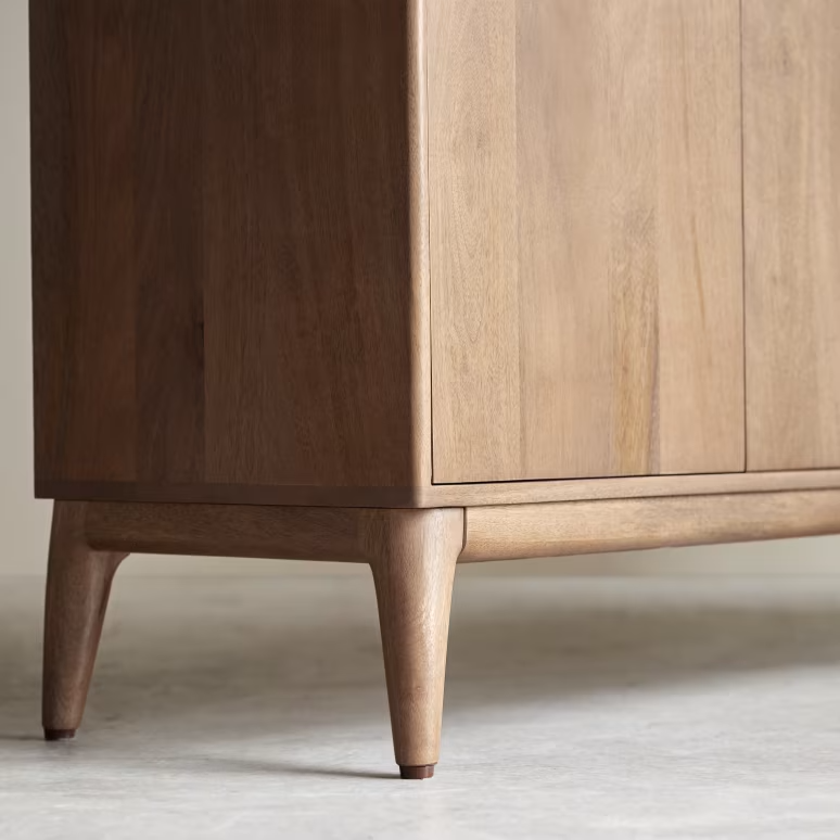 Eliana – Solid Mango Wood Sideboard (160 cm, 4 Door)