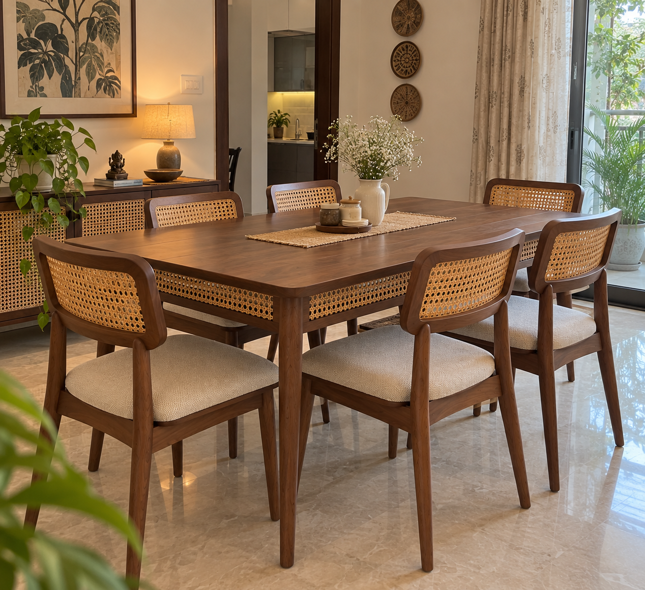 Riva Dining Table (175 cm, 6 Seater)