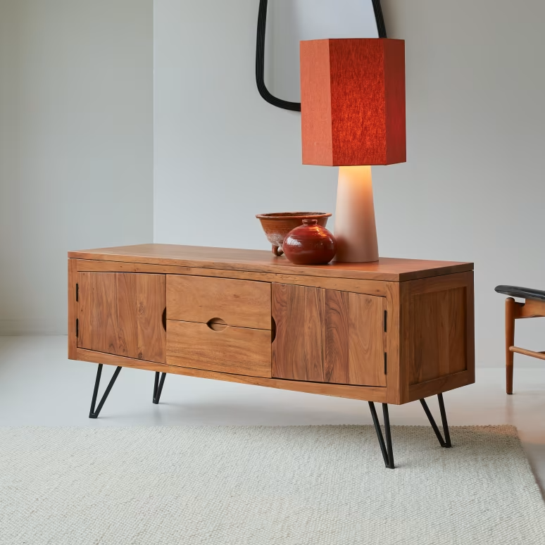 Elio – Solid Acacia Wood TV Cabinet (145 cm) — alternate view