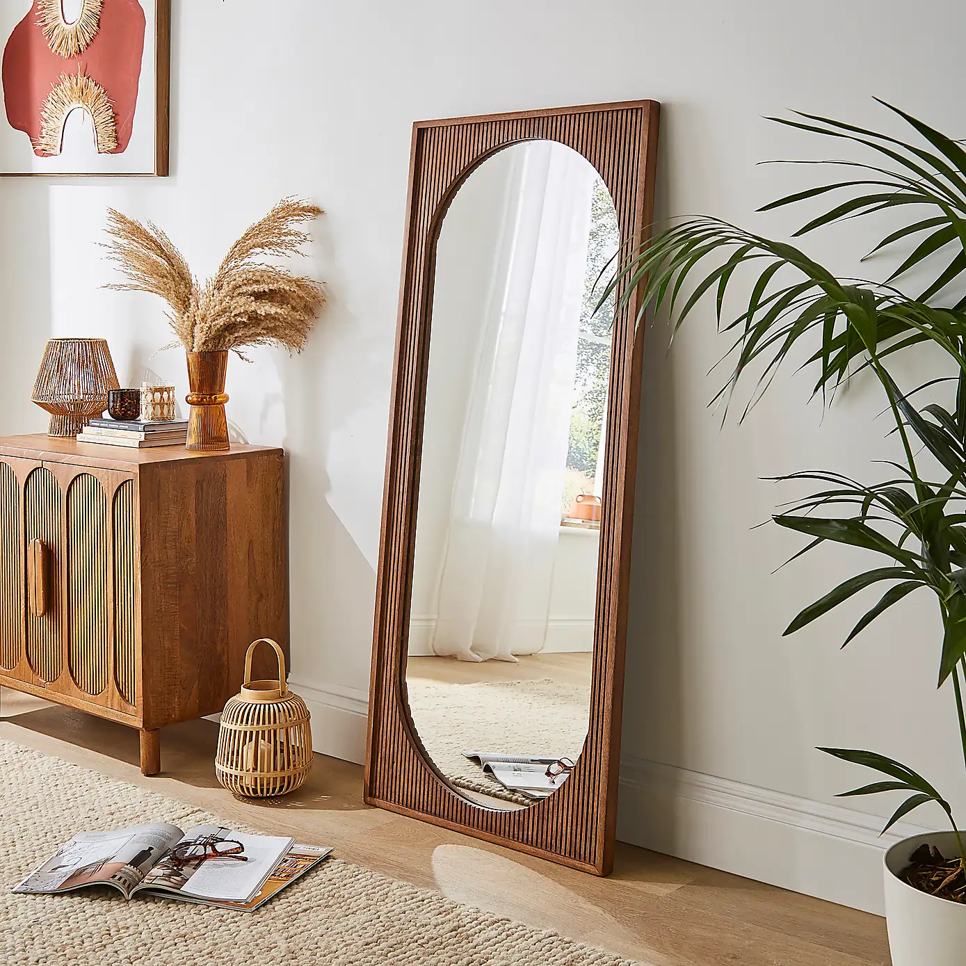 Diana – Solid Mango Wood Full Length Mirror (150 cm, Rectangular)