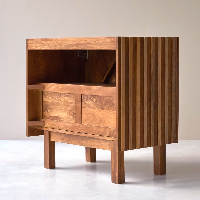 Theo – Solid Mango Wood Single Vanity Unit