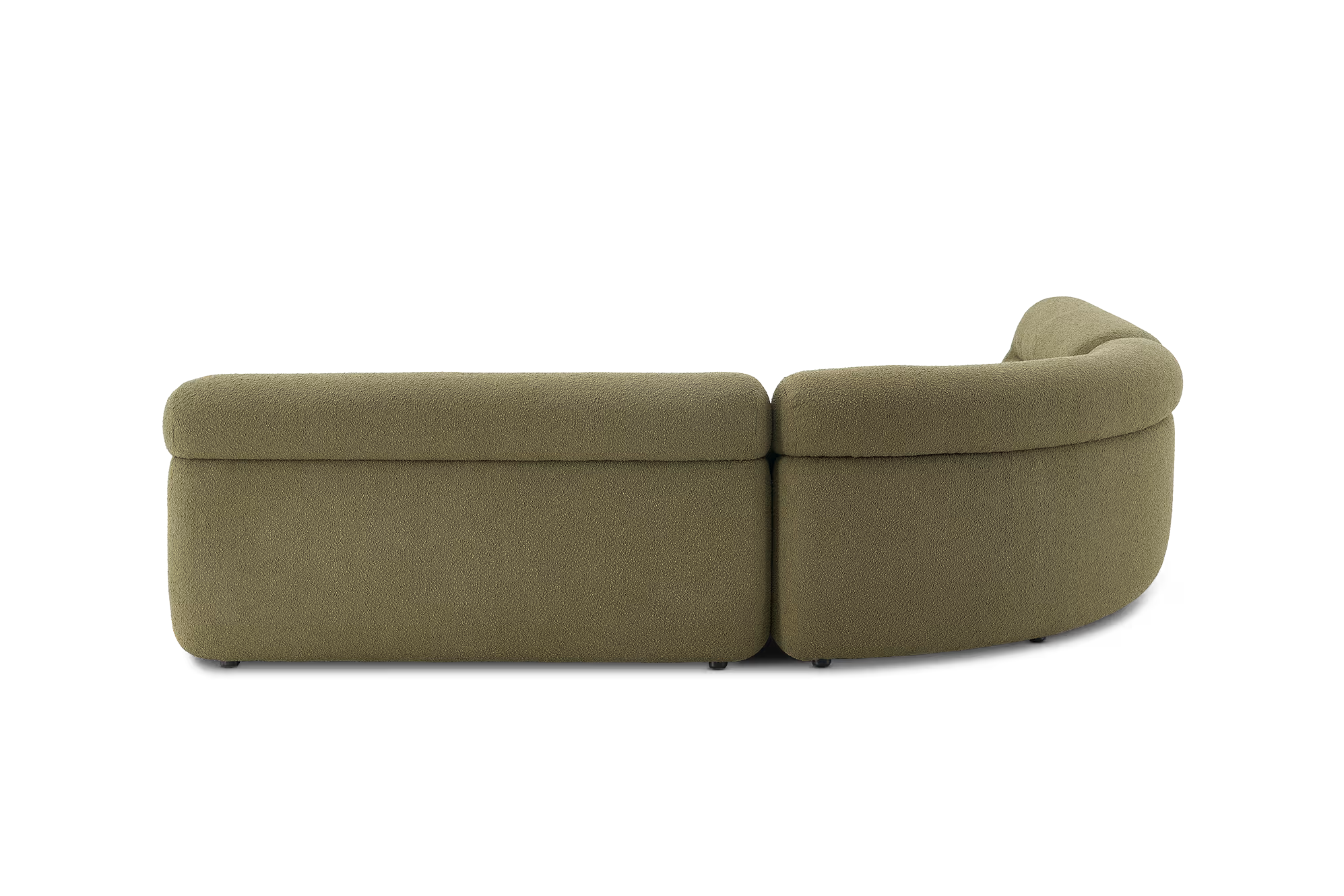 Bombé L-Shape Sectional Sofa