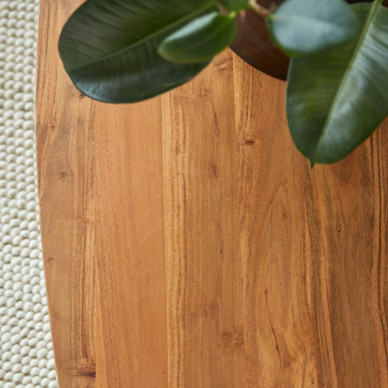 Elio – Solid Acacia Wood Coffee Table (110 cm)